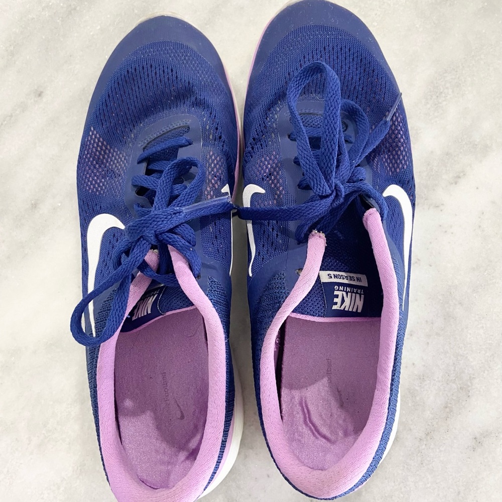 WOMENS Nike In-Season 5 Size 9.5 Training Shoes Blue Purple